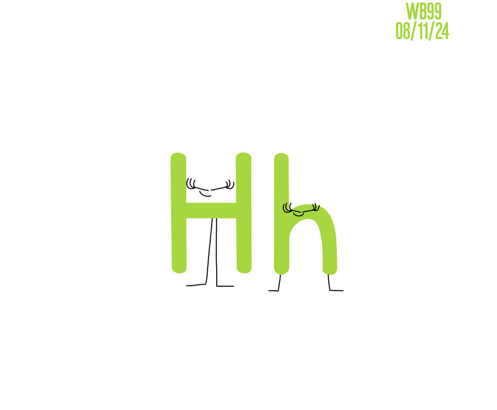 Slanted Eyed H's by WessieBoi99 on DeviantArt