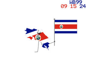 Costa Rica And Her Flag