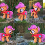 Scootaloo Minky Plush finished with CMC cape