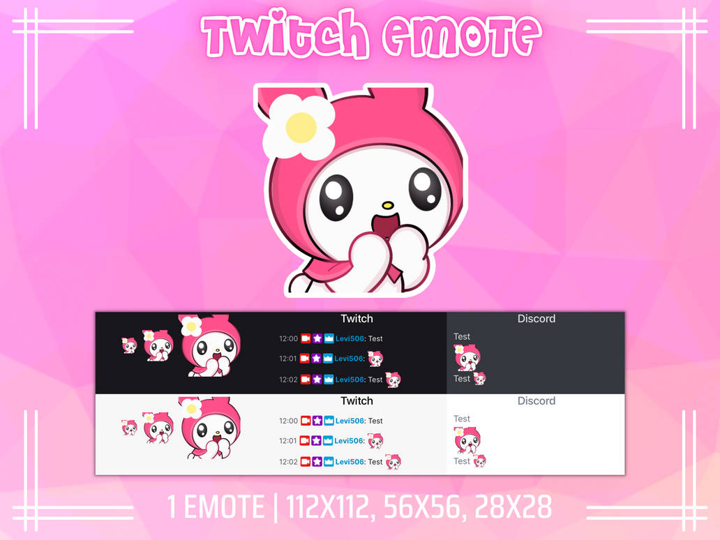My Melody Twitch Emote By Katnesis On DeviantArt My melody twitch emote by katnesis on deviantart
