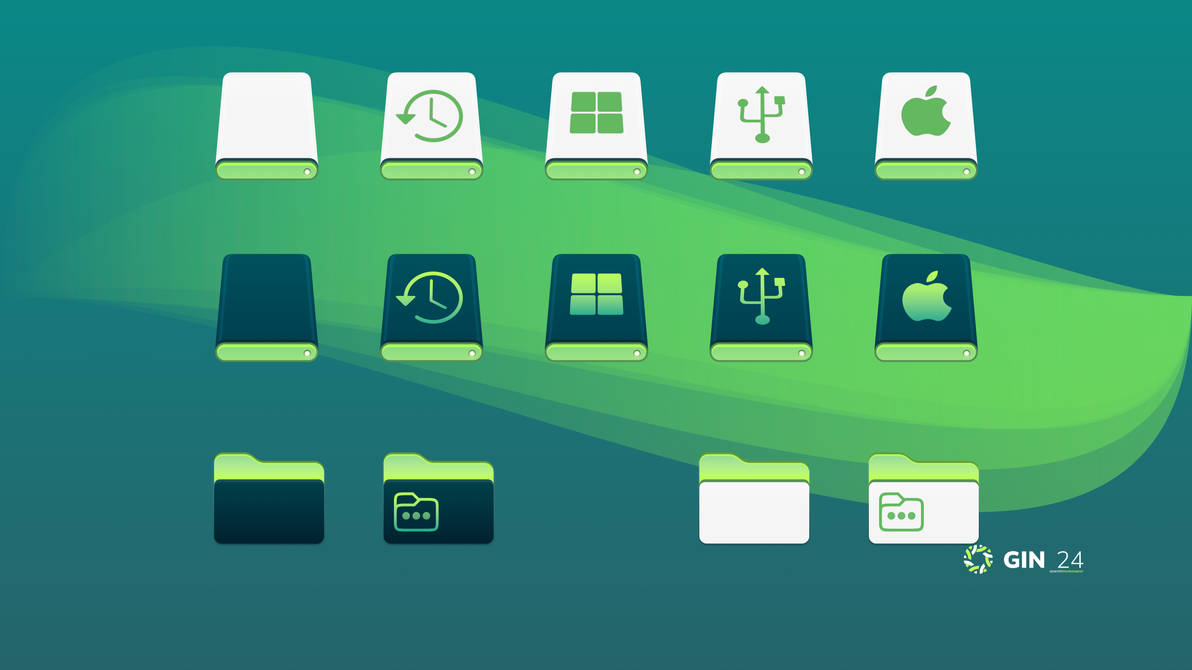 GIN 24 Folders and Drives Preview by allannyholm on DeviantArt