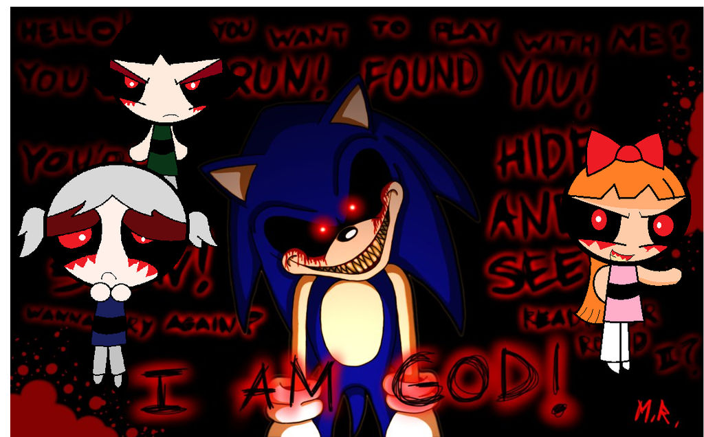 Sonic EXE and his...daughters EXE by MissetheSummerNeko12 on DeviantArt