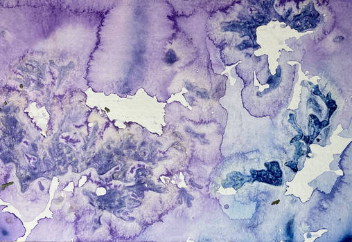 Cyprus Painting in Purple and Blue