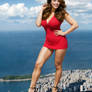 Kelly Brook destroying a city