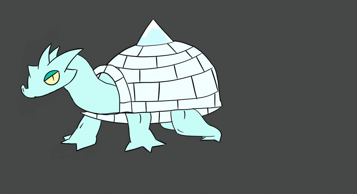 Snurtle, The Snow Shell Fakemon by Mneilla on DeviantArt