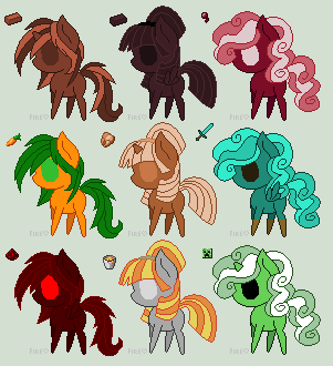 Minecraft Inspired Pony Adopts 2 (Closed)