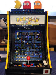 Lego Pac-Man arcade cabinet