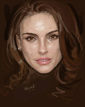 Natalie Portman speed paint portrait