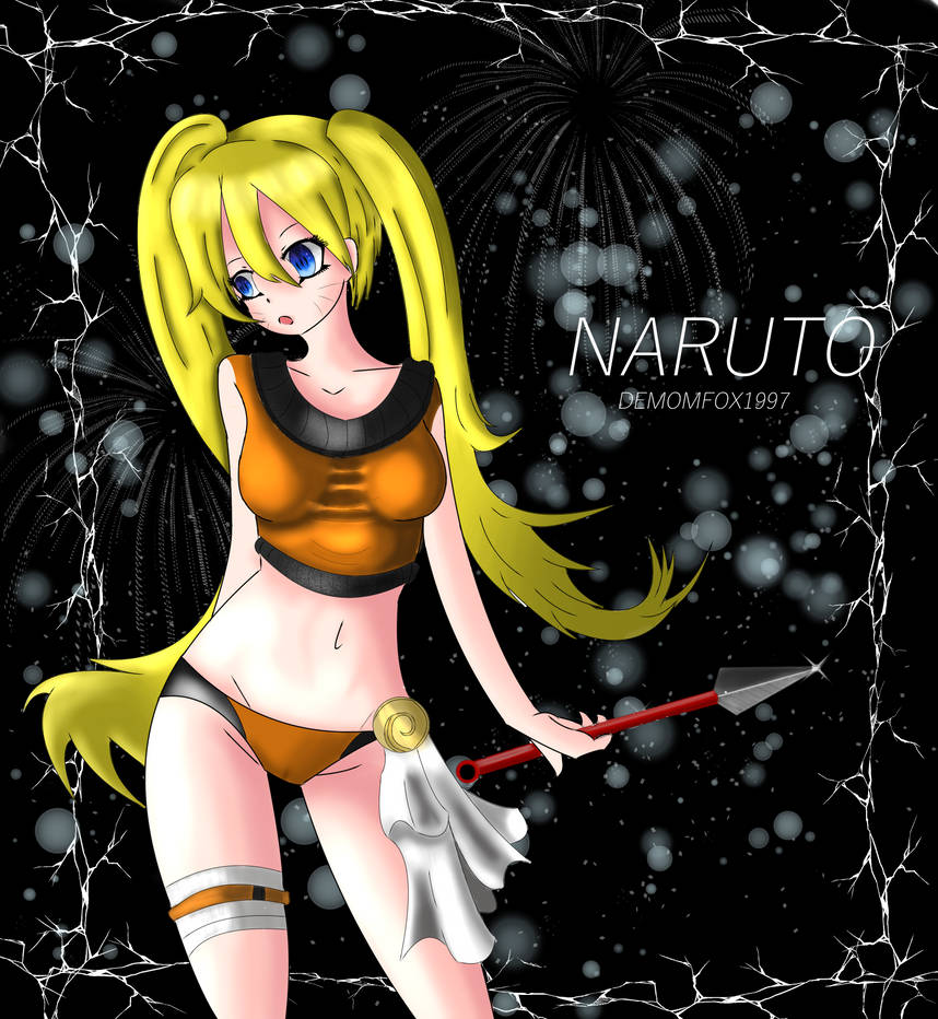 Female Naruto Fan Art (Redraw) by DemonFoxStudios on DeviantArt