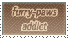 furry-paws addict stamp by kyouyatsu