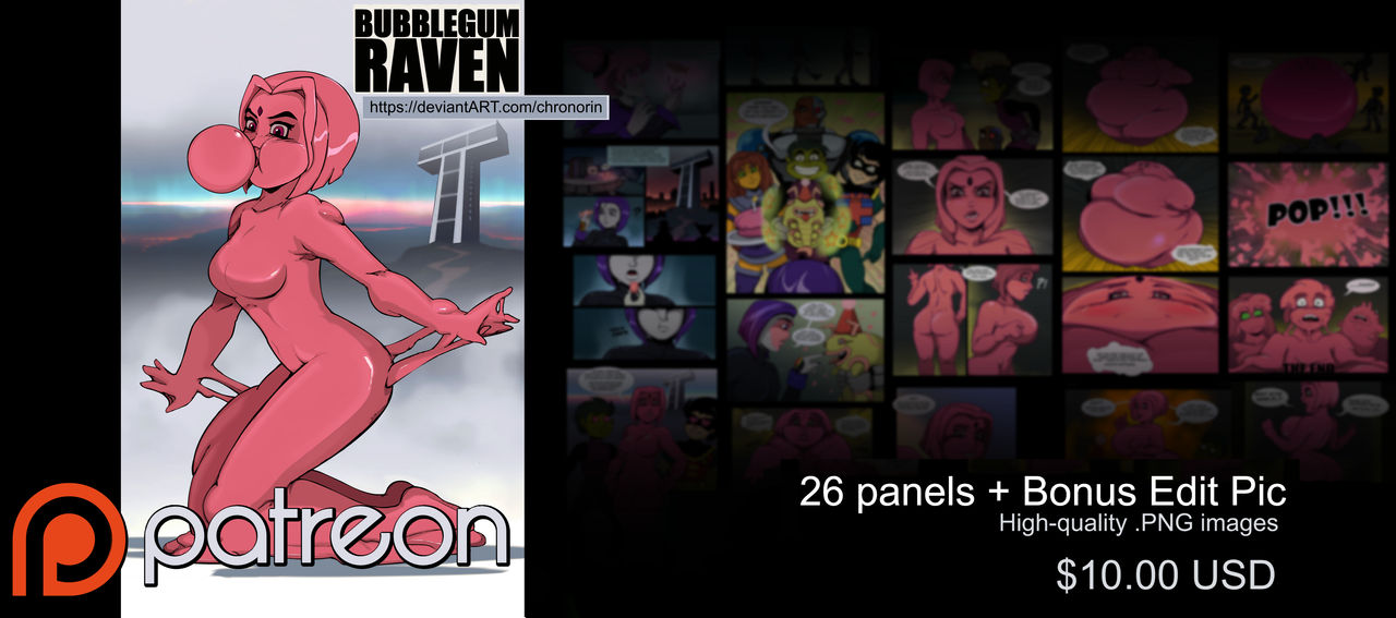 Bubblegum Raven Comic on Gumroad by Chronorin