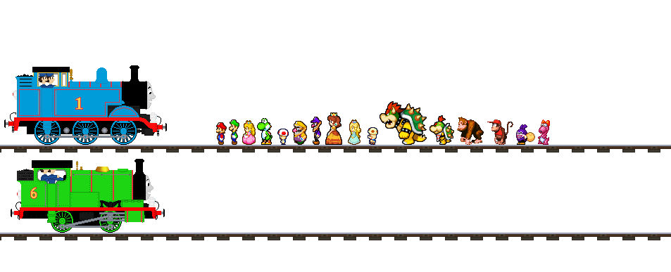 Mario Percy Thomas and Percy meet Mario and his Friends! by Abraham2204 on DeviantArt
