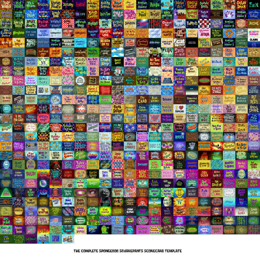 Every SpongeBob SquarePants Title Card Ever By Abraham2204 On DeviantArt every-spongebob-squarepants-title-card-ever-by-abraham2204-on-deviantart
