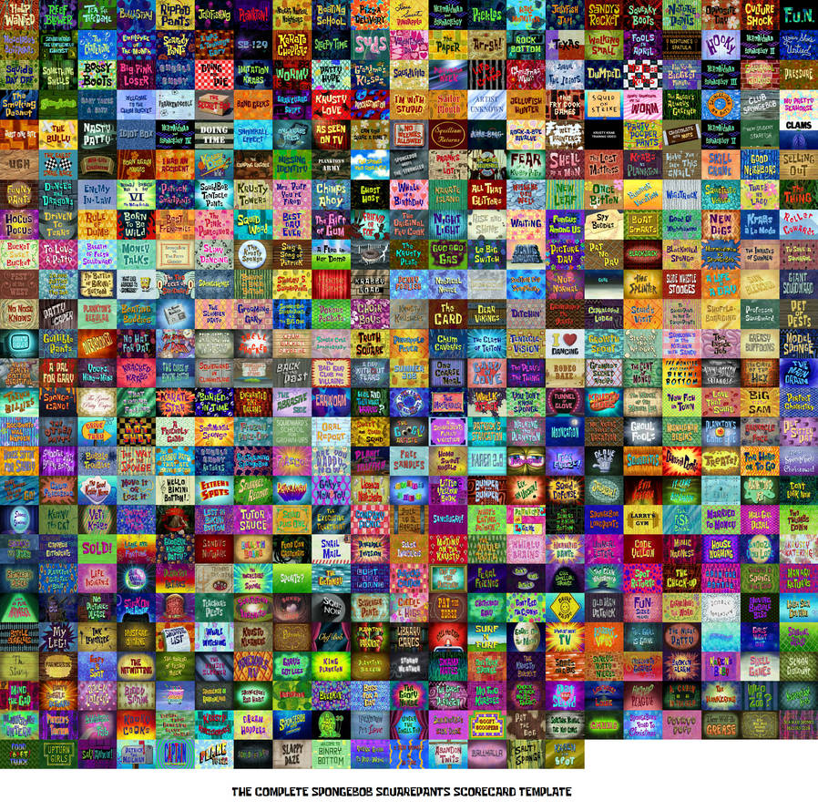 Every SpongeBob SquarePants Title Card Ever by Abraham2204 on