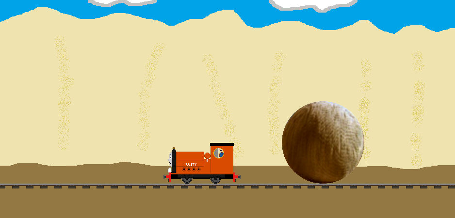 Rusty and the Boulder by Abraham2204 on DeviantArt