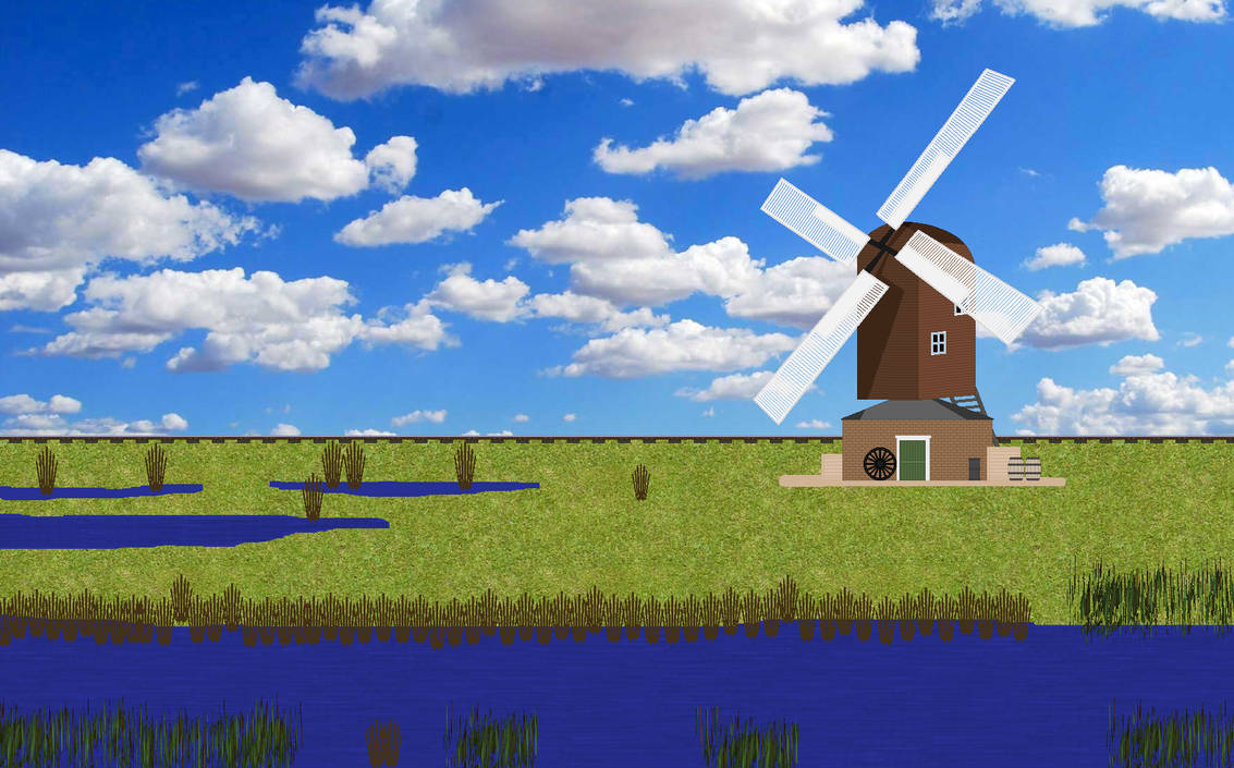 The Classic Windmill by Abraham2204 on DeviantArt