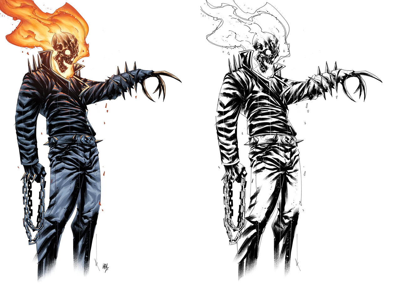 Ghost Rider - Line Work by Kevin Keane, Colours Me by wem7colorist on ...