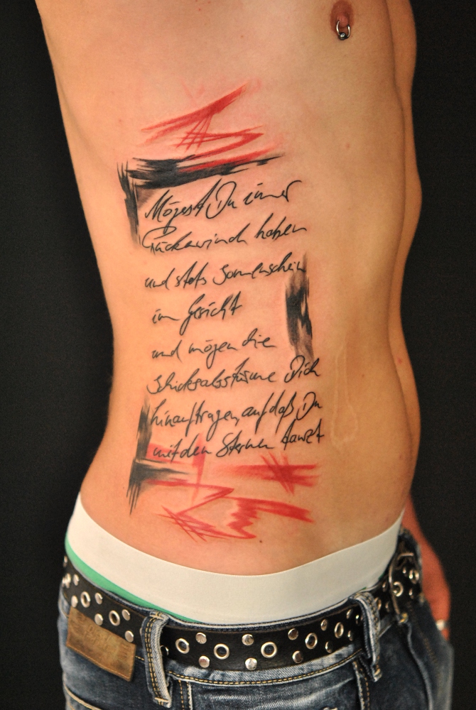 text on ribs