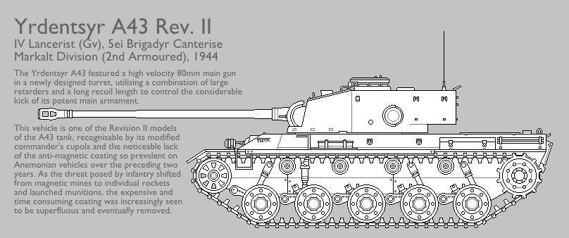 A43 Rev. II Medium Tank [Graphic|Uncoloured]