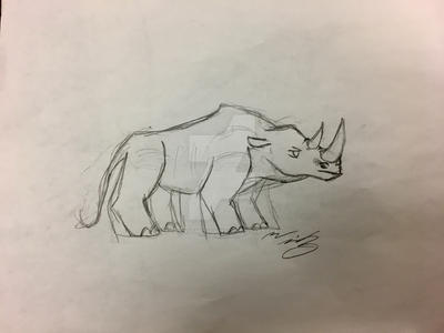 Rhino by drawsomething13 on DeviantArt