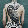 Backpiece Tattoo Bird