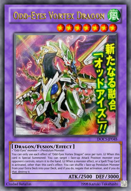 Odd-Eyes Vortex Dragon by KaitokunW on DeviantArt