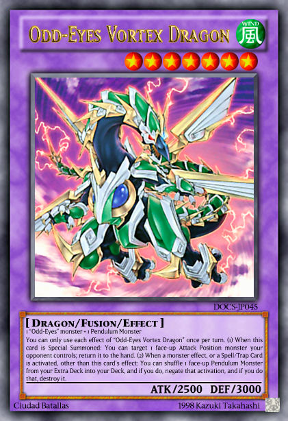 Odd Eyes Vortex Dragon V 5 by KaitokunW on DeviantArt