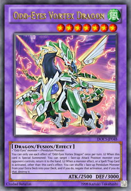 Odd Eyes Vortex Dragon V 5 by KaitokunW on DeviantArt