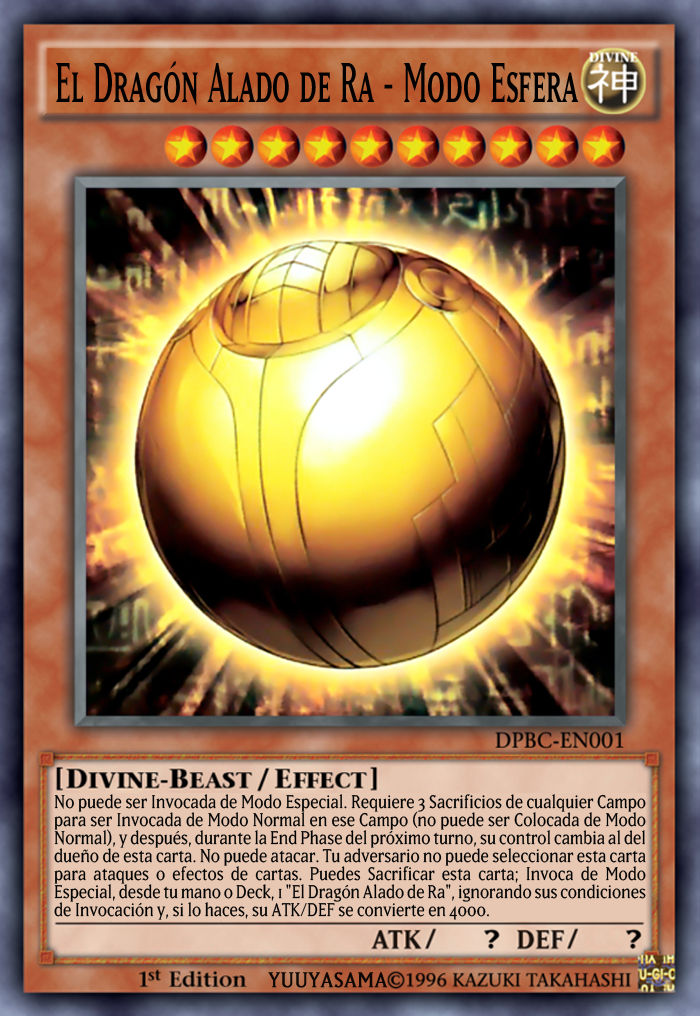 The Winged Dragon Of Ra Sphere Mode Esfera De Ra by KaitokunW on DeviantArt