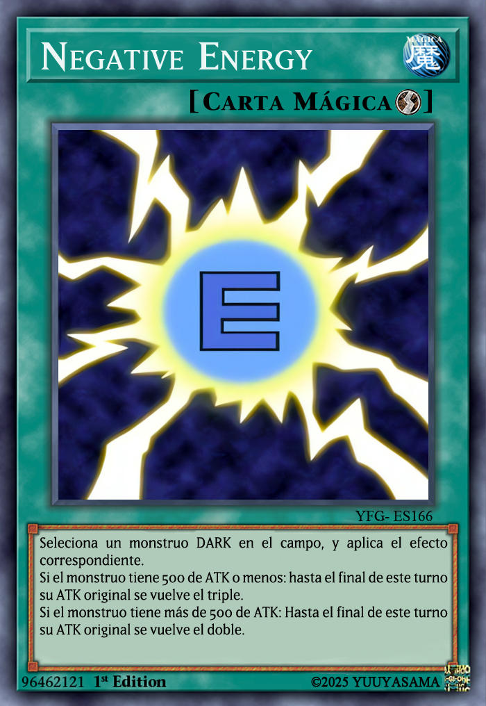 negative energy yugioh card Negative Energy o Energia negativa by KaitokunW on DeviantArt
