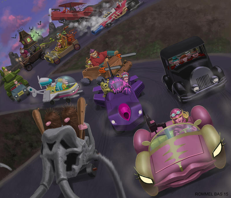 wacky races by woofer1212 on DeviantArt