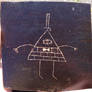 Bill Cipher ceramic tablet (fired)