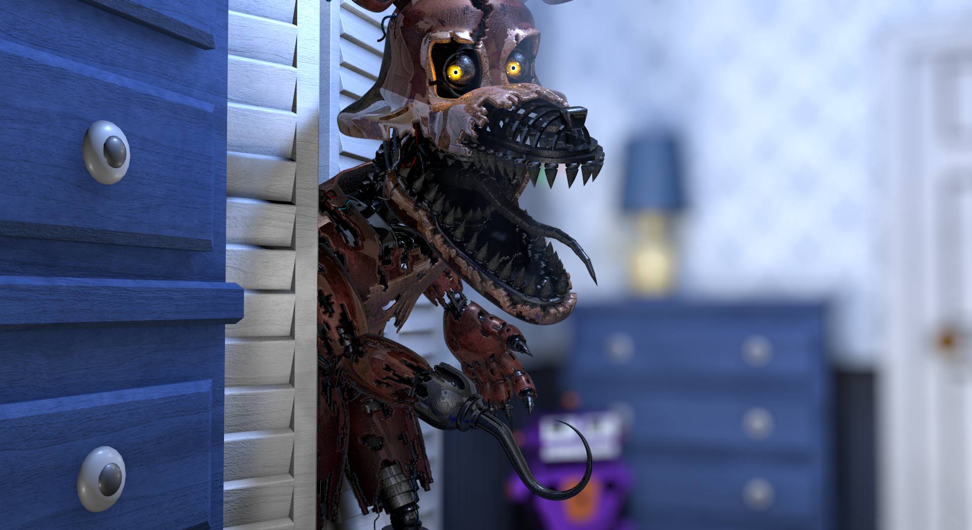 C4D FNAF World Adventure nightmare foxy full body by mauricio2006 on  DeviantArt