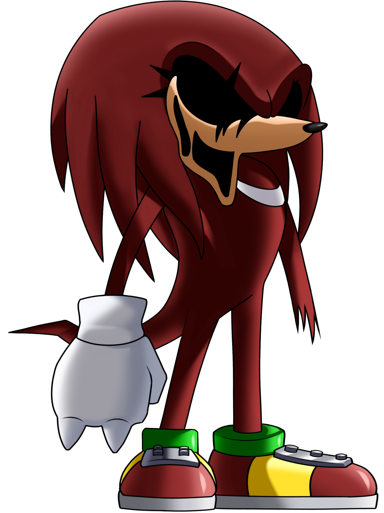 Knuckles.exe (Original concept + mod concept) by Dorito3D on DeviantArt