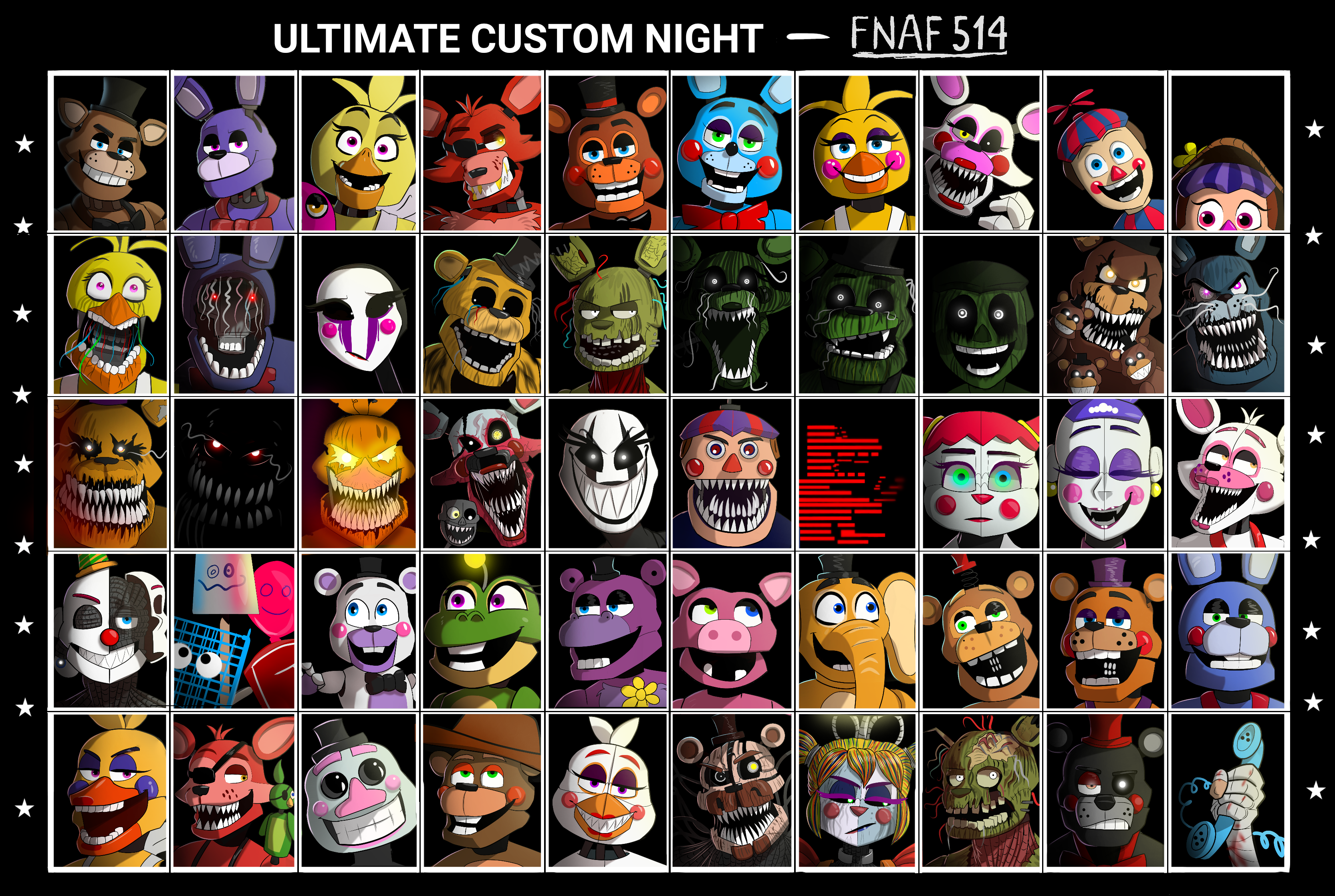 How To Make FNAF: Ultimate Custom Night in Scratch (Part 4) 