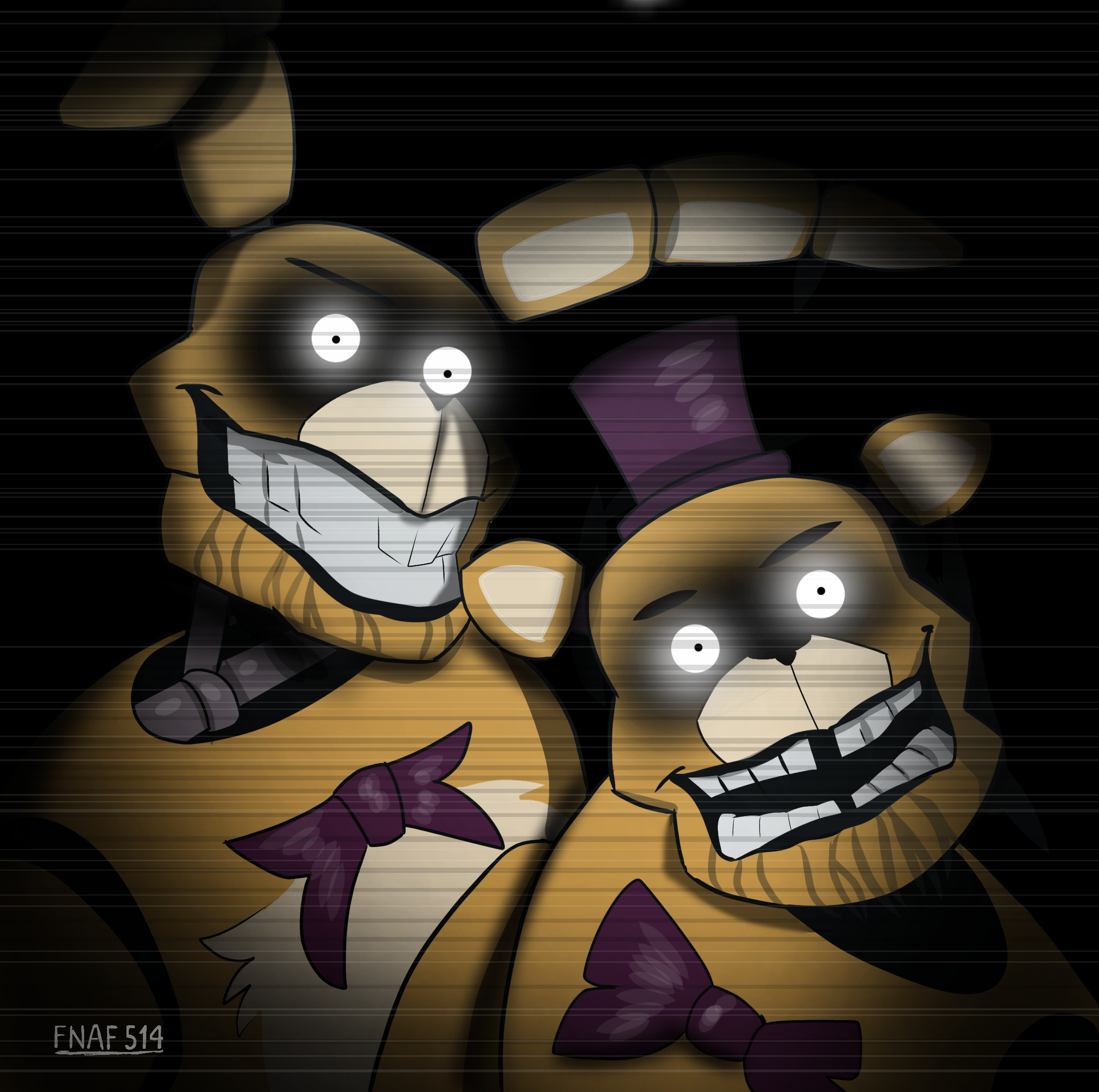 Fredbear and Springbonnie (FNAF 4) by FTThienAn on DeviantArt