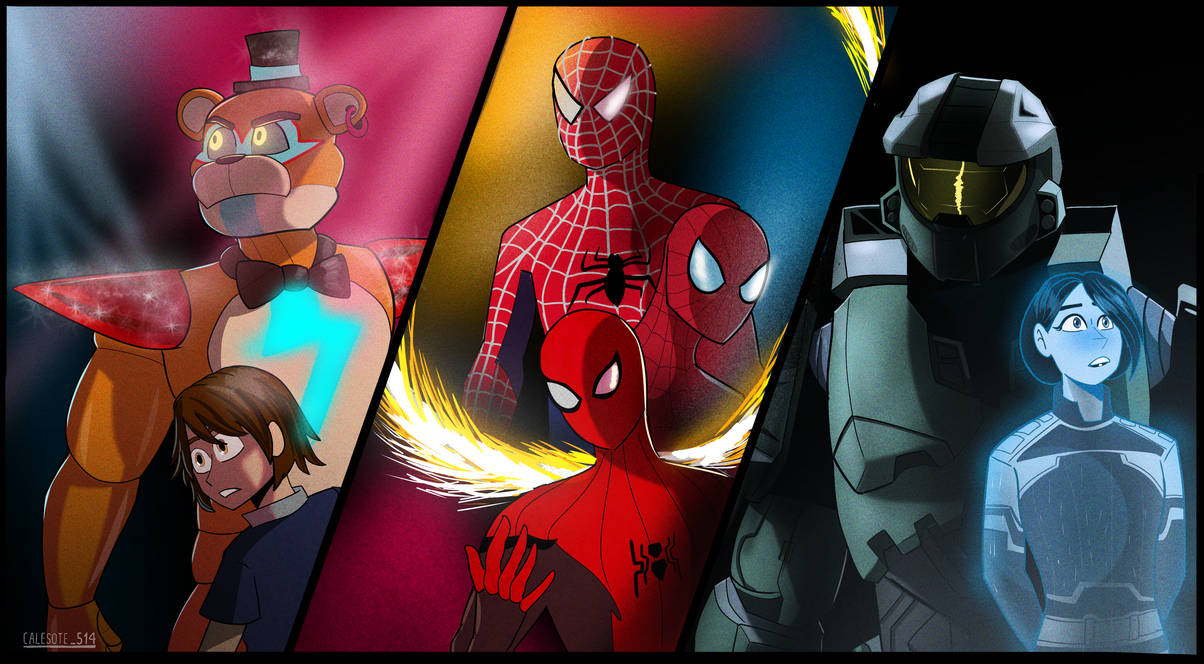 Fnaf SB / Spiderma NWH / Halo infinite / Wallpaper by Calesote514 on