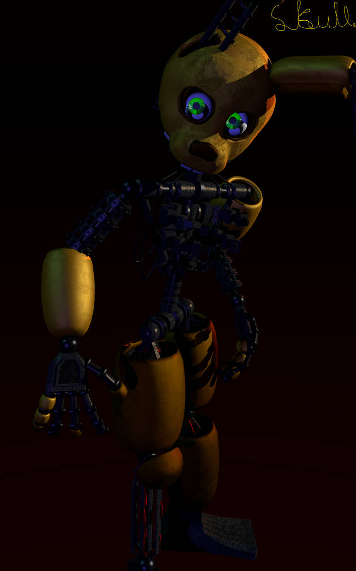 Ignited SpringBonnie by Skullplode on DeviantArt
