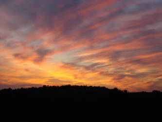 Sunset with clouds