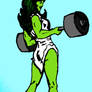 Savage She-Hulk Gets Physical!