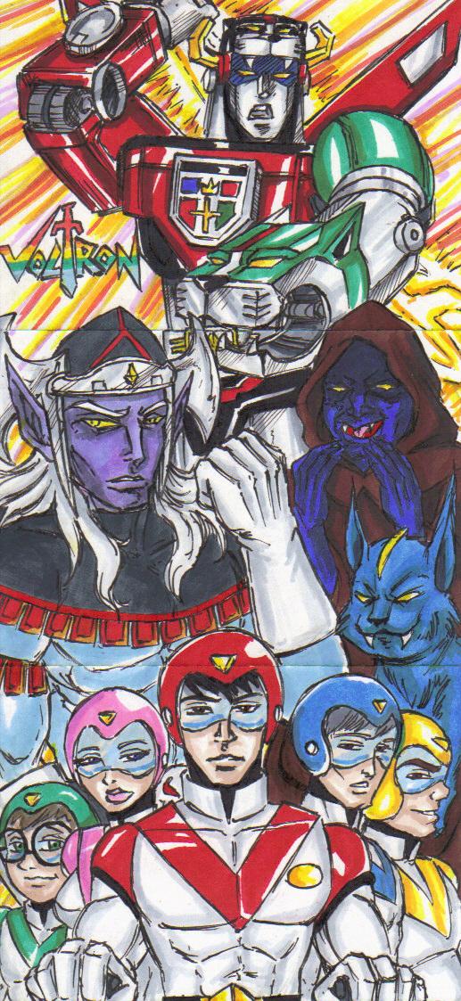 voltron sketch card submission by Tonioart