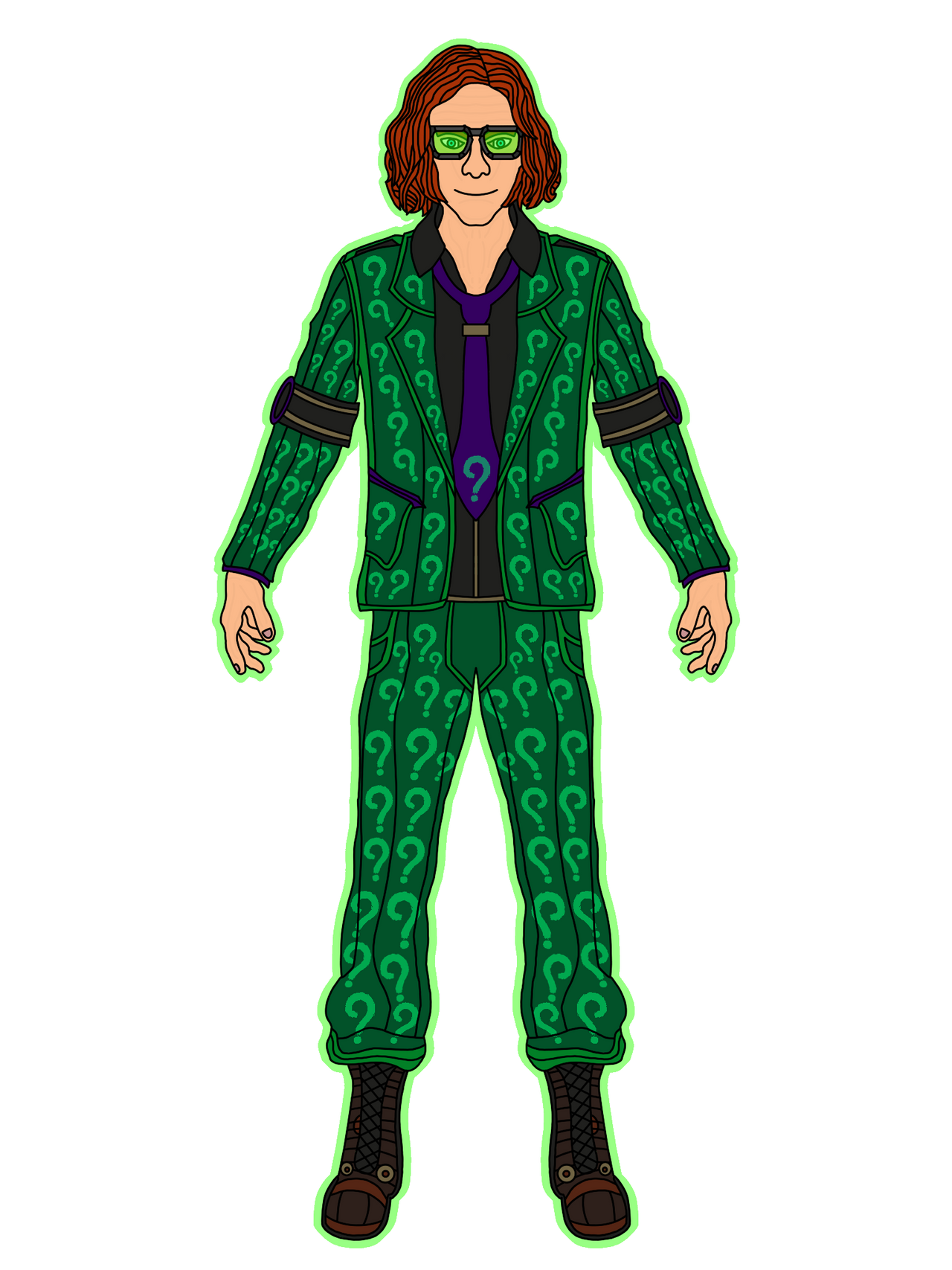 Edward Nygma/The Riddler (with glasses but no hat) by JB57551 on DeviantArt
