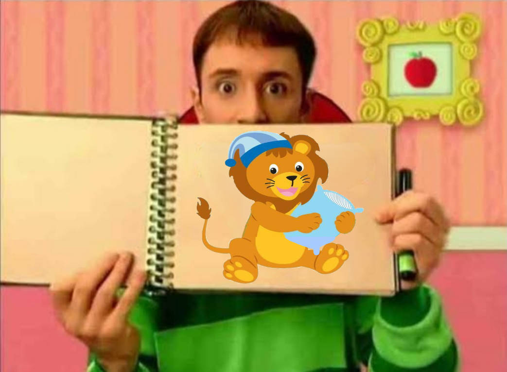 Steve Issac Issac the Lion Going To Bed on Steve's notebook by ehrisbrudt on DeviantArt