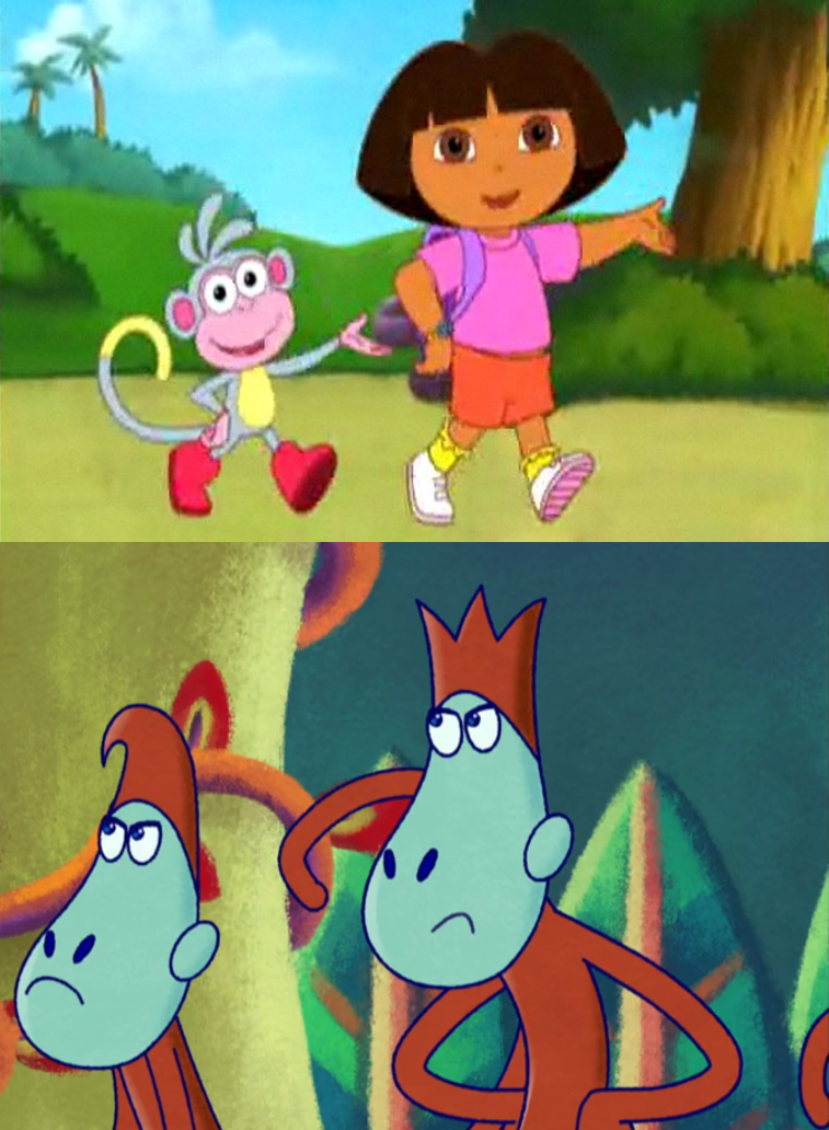 Dora and Boots' singing annoys Giggles and Tickles by ehrisbrudt on ...