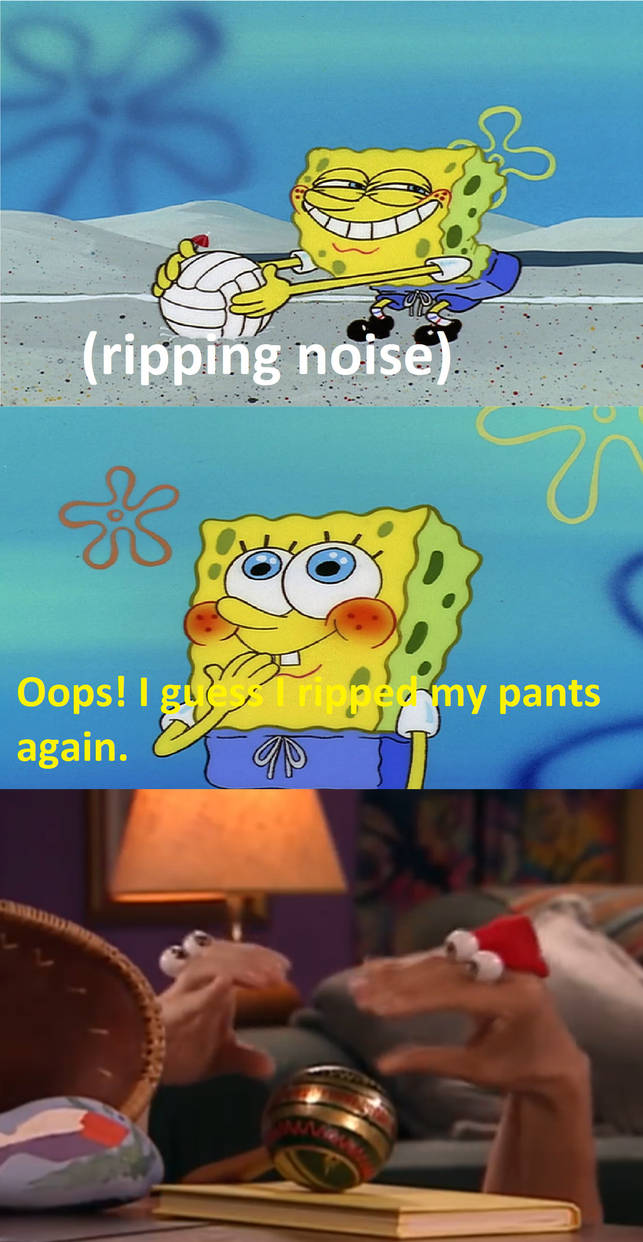 Spongebob Rip Oobi and Kako laugh at SpongeBob's Ripped Pants by ehrisbrudt on DeviantArt