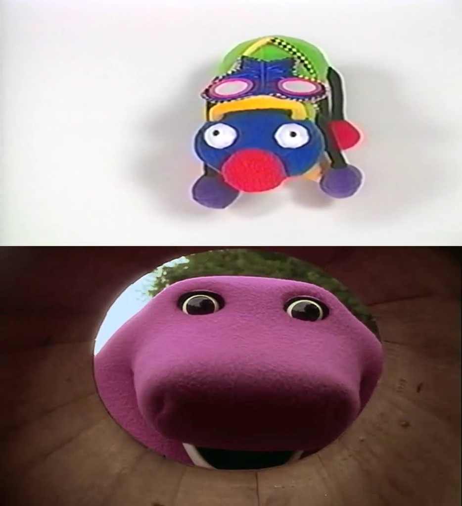 Barney is scared of Buggety Bugget in Baby Mozart by ehrisbrudt on ...
