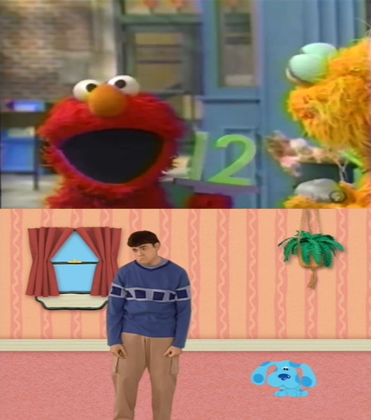 Joe and Blue are sad over Elmo getting into a rage by ehrisbrudt on ...