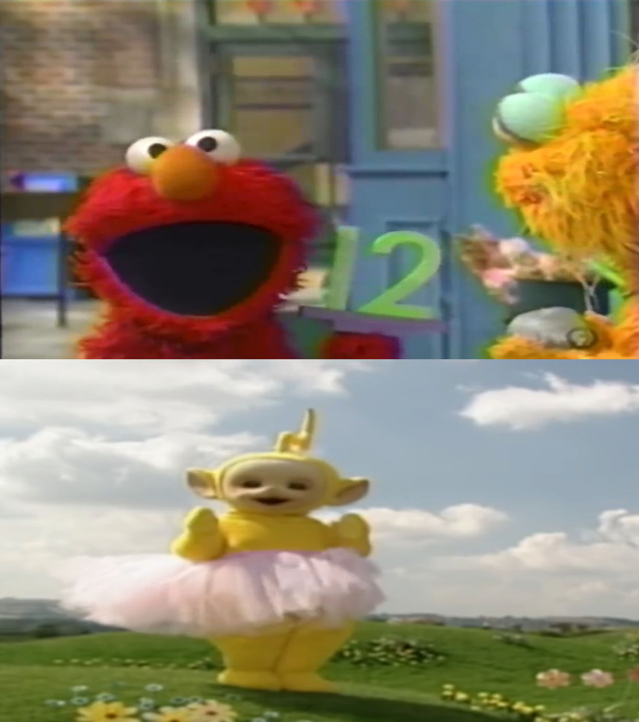 Laa Laa reacts to Elmo getting in a rage by ehrisbrudt on DeviantArt