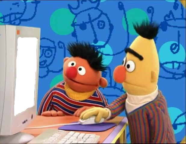Ernie and Bert play what on the computer by ehrisbrudt on DeviantArt