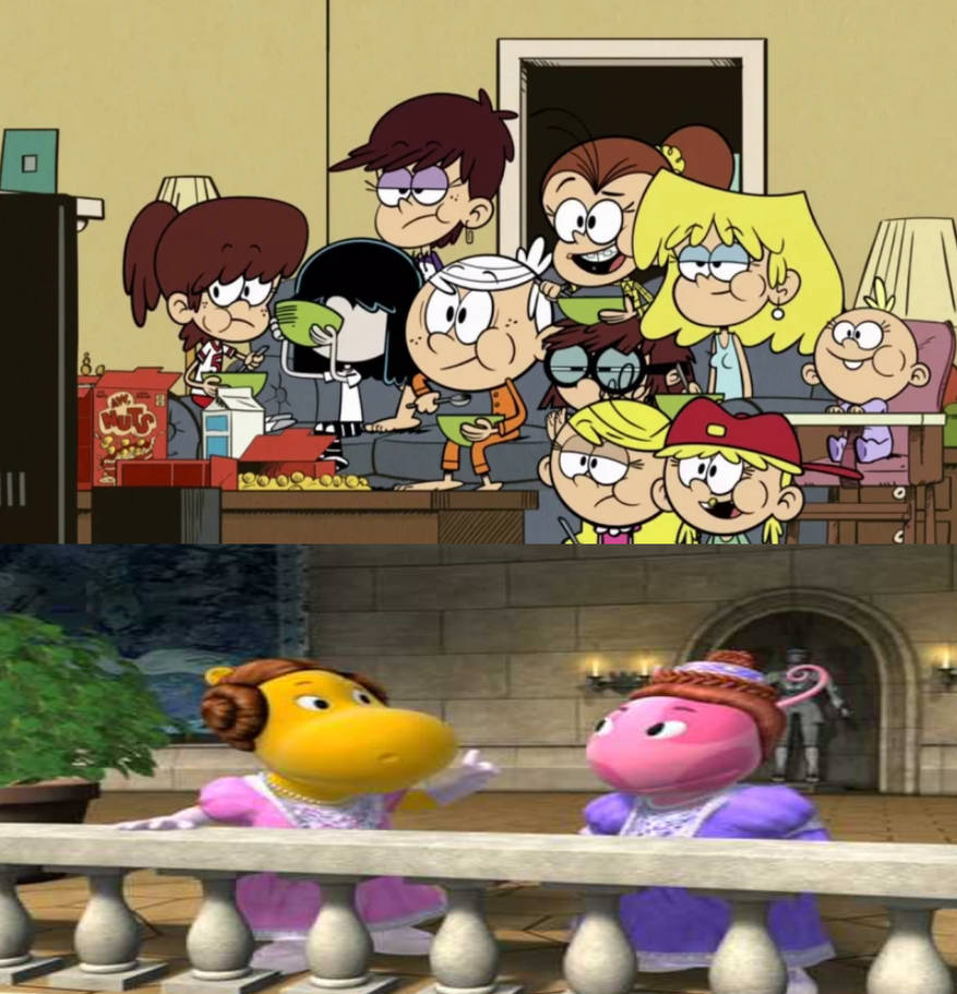 Loud Siblings watch Backyardigans on Saturday by ehrisbrudt on DeviantArt